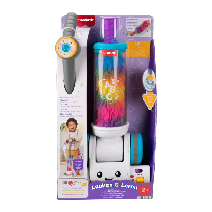 Mooibelle - Lachen & Leren 2-in-1-stofzuiger
