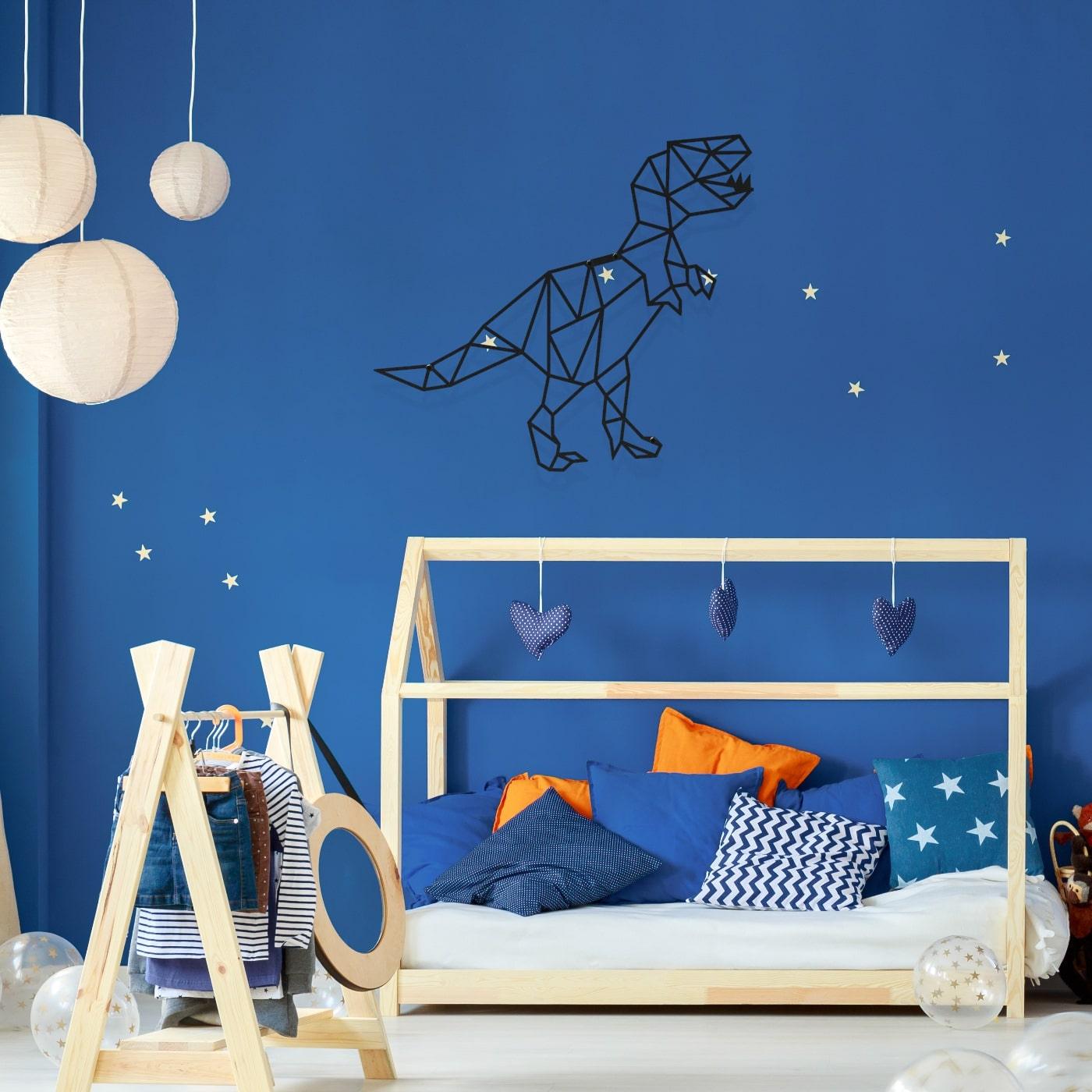 Metalen wanddecoratie - Dino