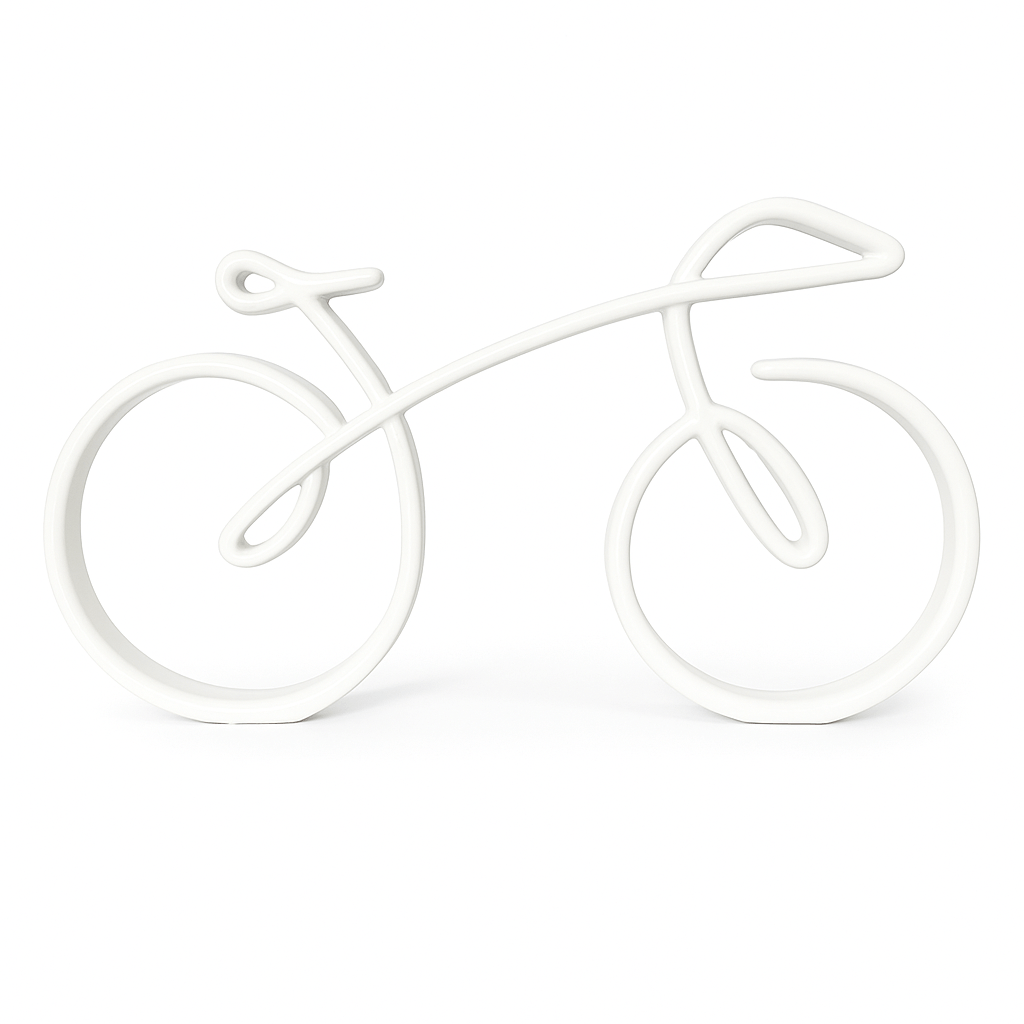Minimalistische fiets decoratie