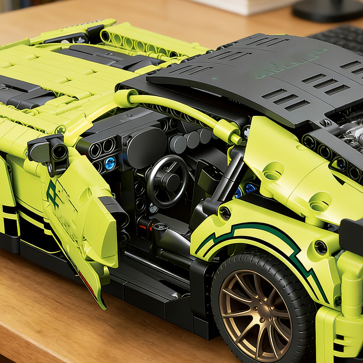 Bouwstenen voor een wide-body auto voor lange rechte stukken