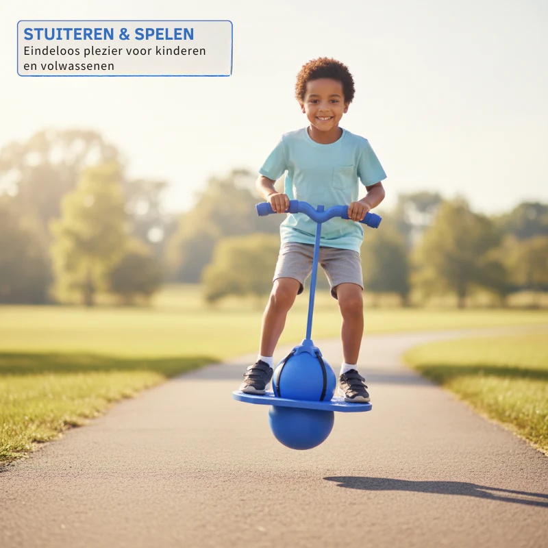 Plezier en fitness gaan altijd door💪 2-in-1 pogo-springer & balansbal