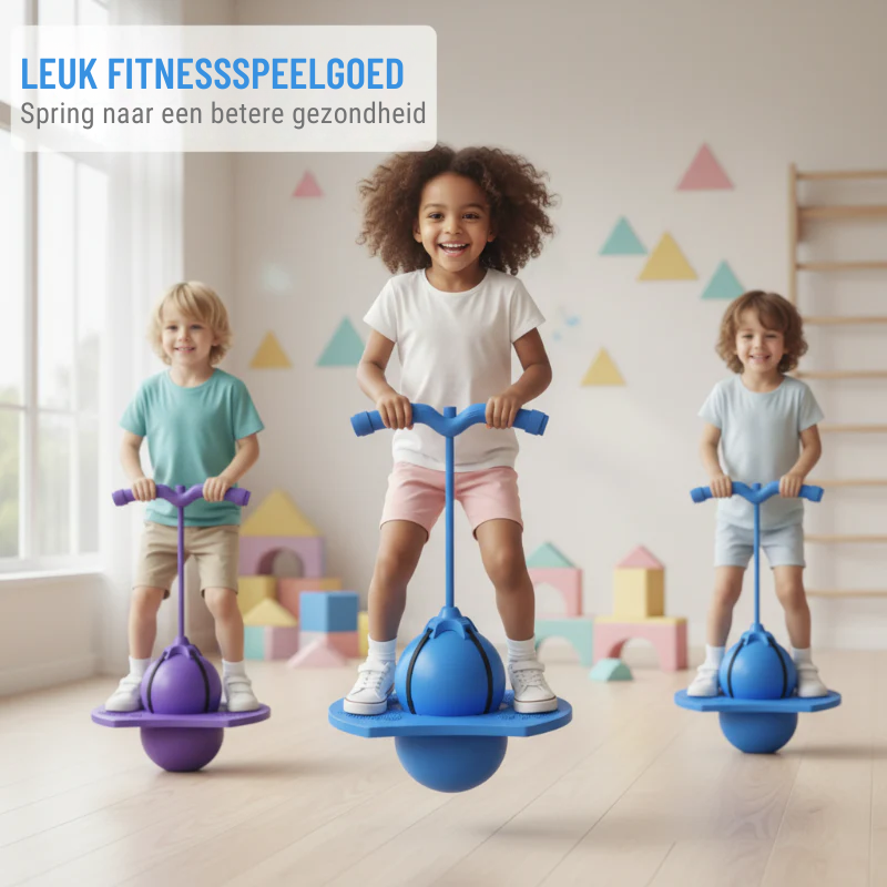 Plezier en fitness gaan altijd door💪 2-in-1 pogo-springer & balansbal