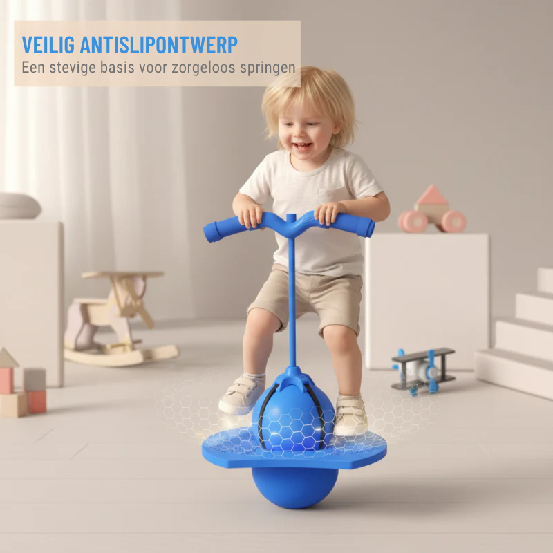 Plezier en fitness gaan altijd door💪 2-in-1 pogo-springer & balansbal