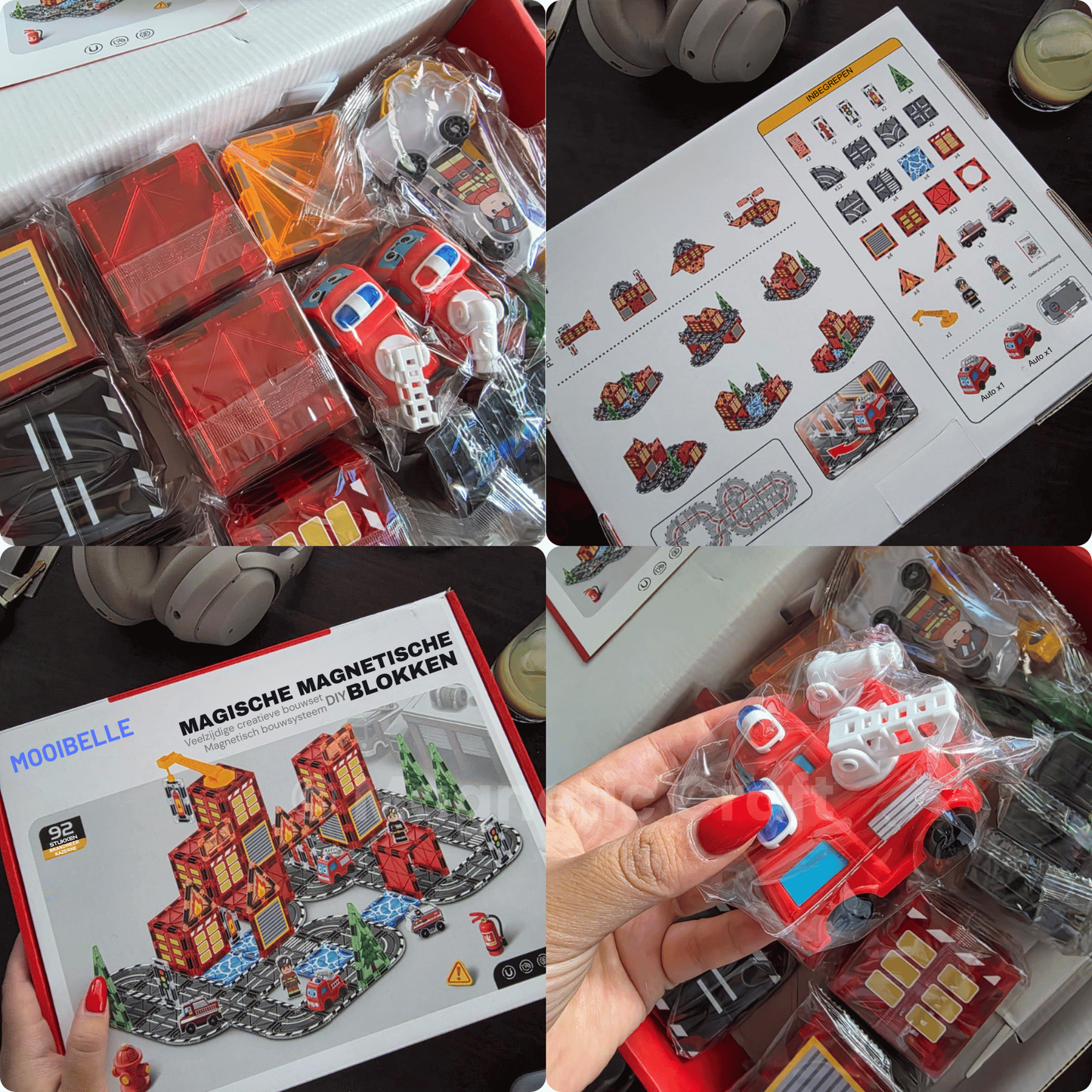 Magnetische tegels met brandweermotief
