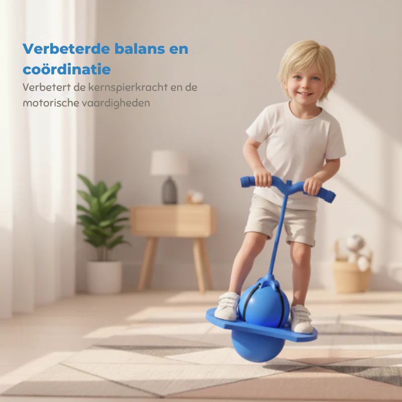 Plezier en fitness gaan altijd door💪 2-in-1 pogo-springer & balansbal