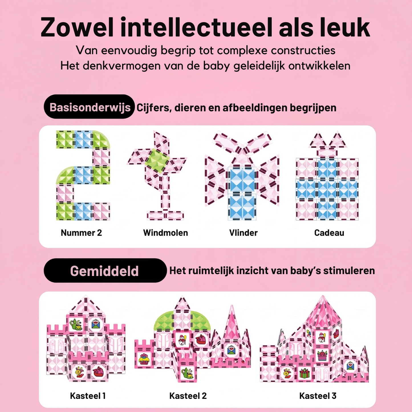 Prinses Waterverf magnetische tegels