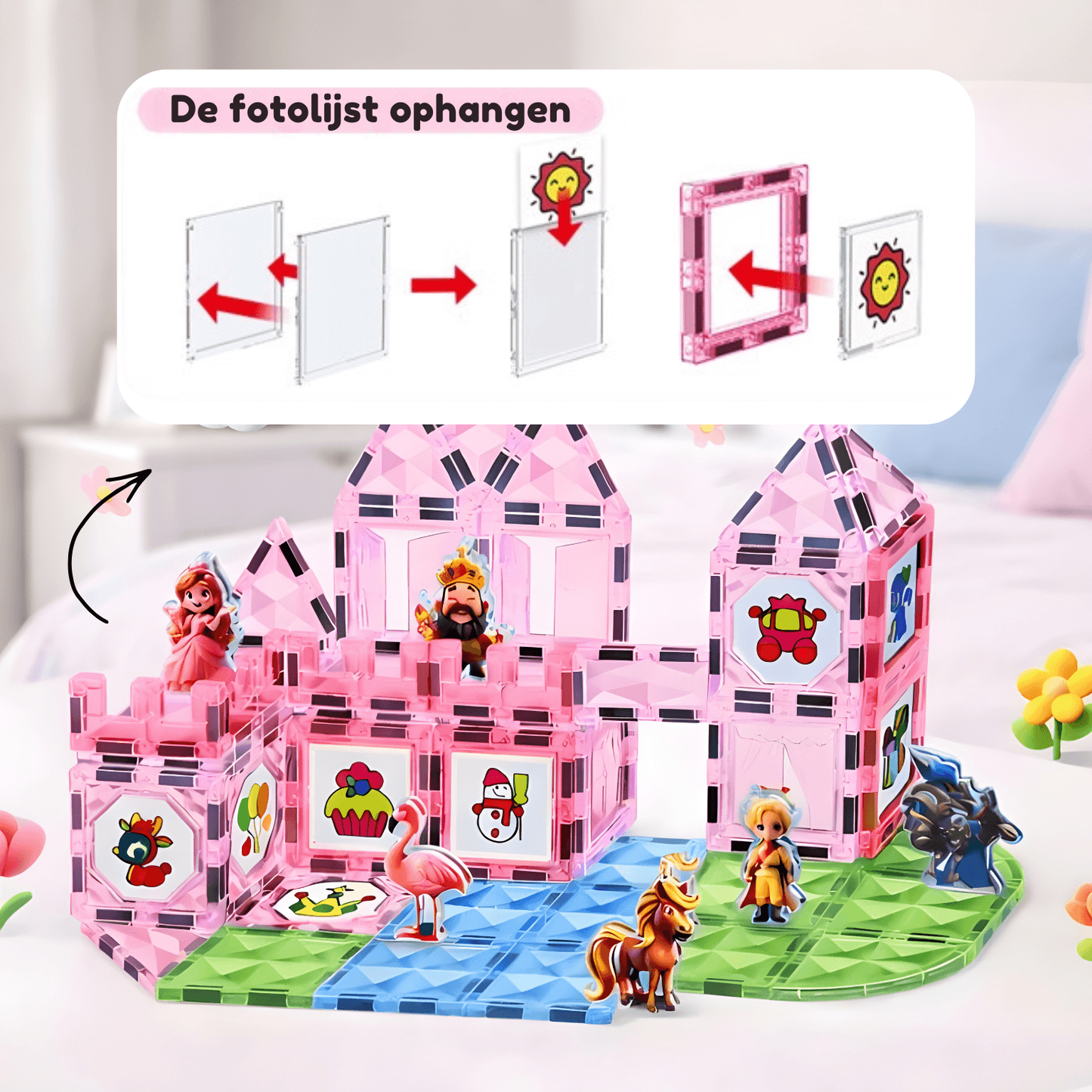 Prinses Waterverf magnetische tegels