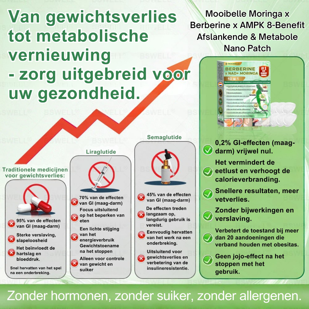 Mooibelle Nano Micronaald Pleister – 28 Dagen Metabolisme Support