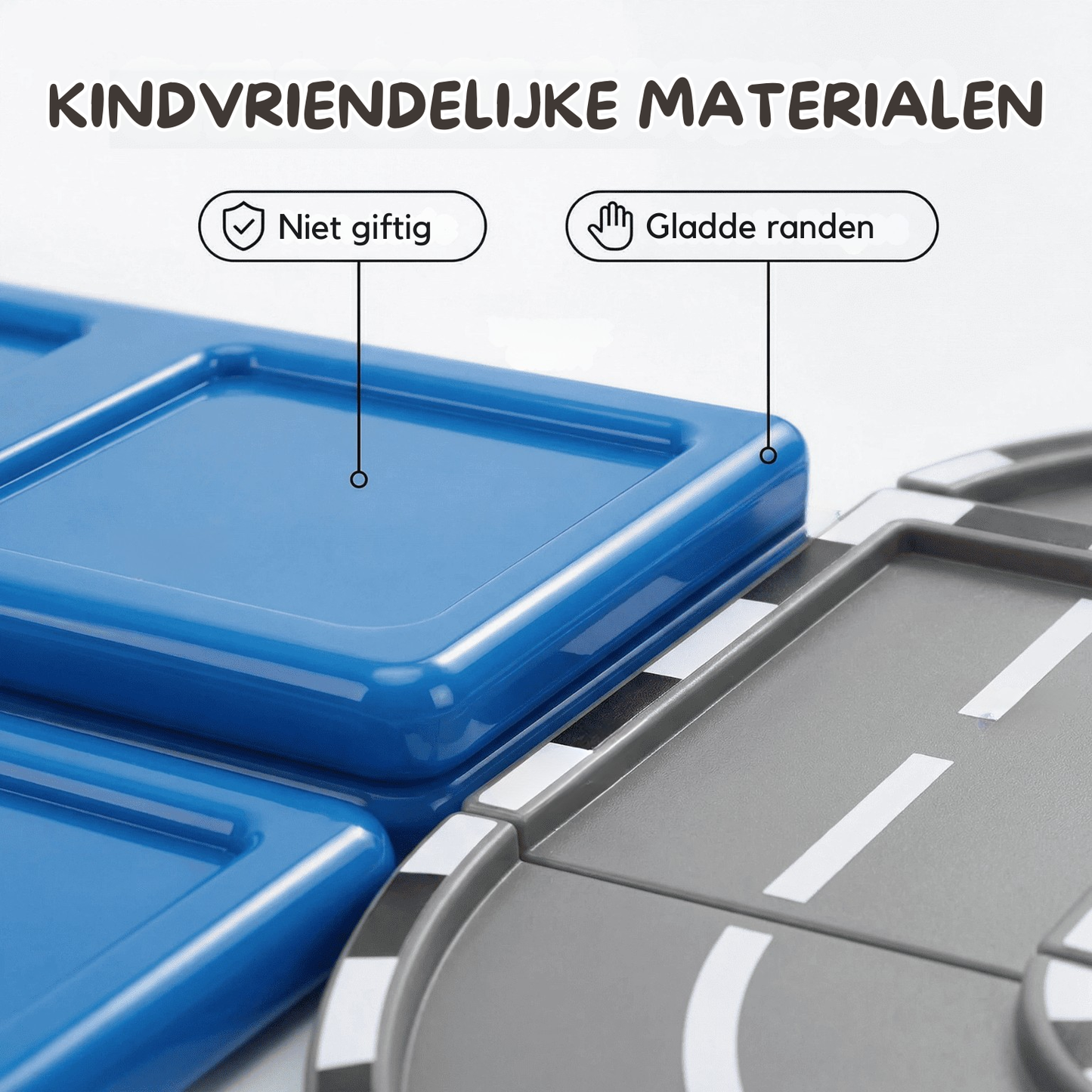 Magnetische tegels voor het politiebureau