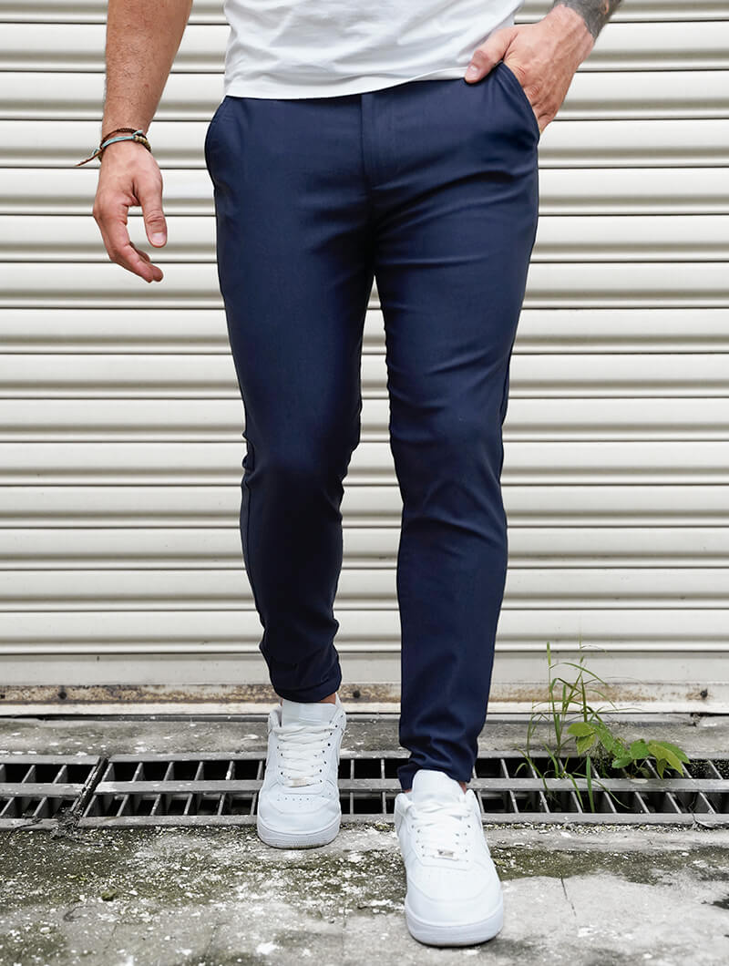 Noa stretchbroek - Blauw