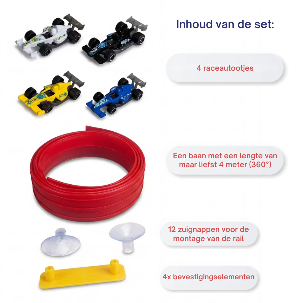 Flex 360°-racebaan met auto’s