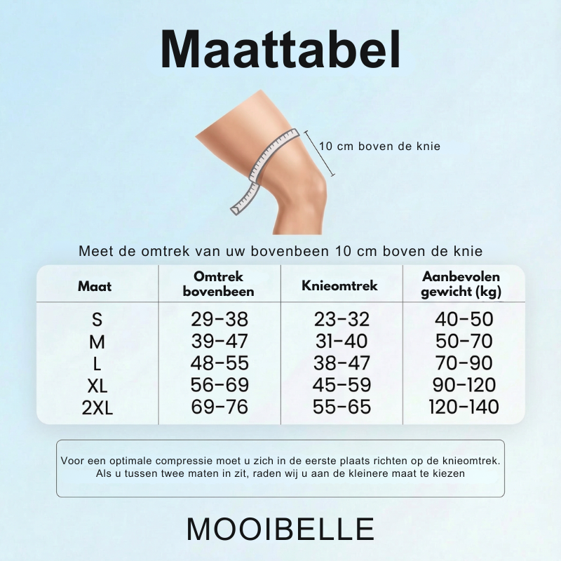 Mooibelle Kniebandage + Bamboe comfort