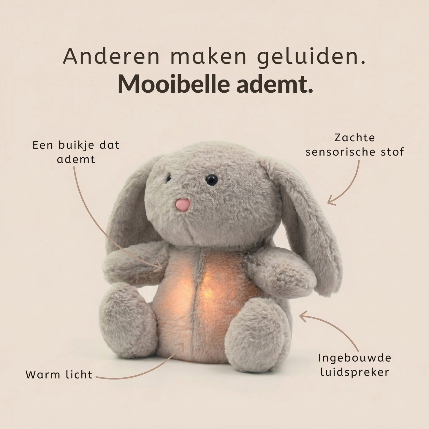 Mooibelle - Ademende knuffel