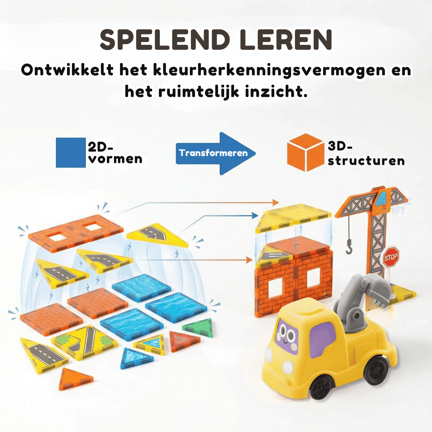 Bouwwereld magnetische tegels