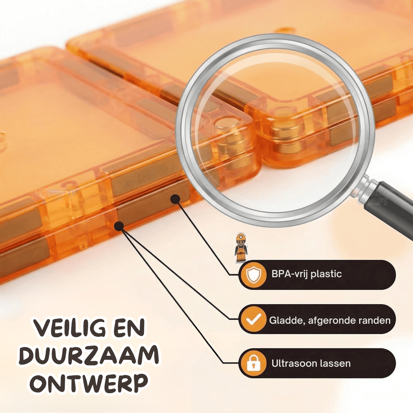 Bouwwereld magnetische tegels