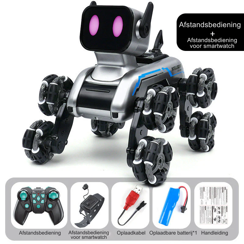 Op afstand bestuurbare robothond met gebarenherkenning🤖🦾