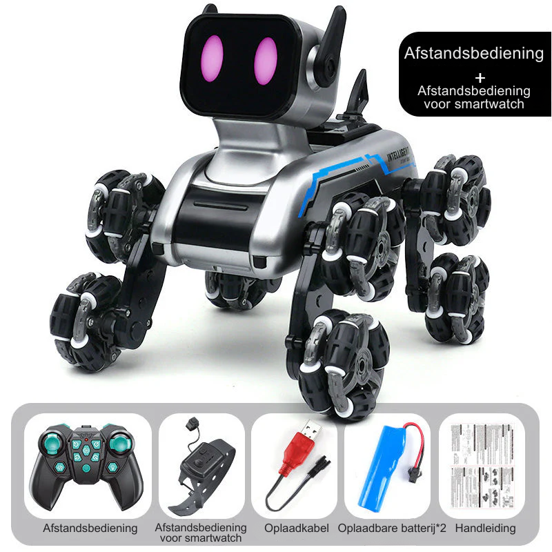 Op afstand bestuurbare robothond met gebarenherkenning🤖🦾