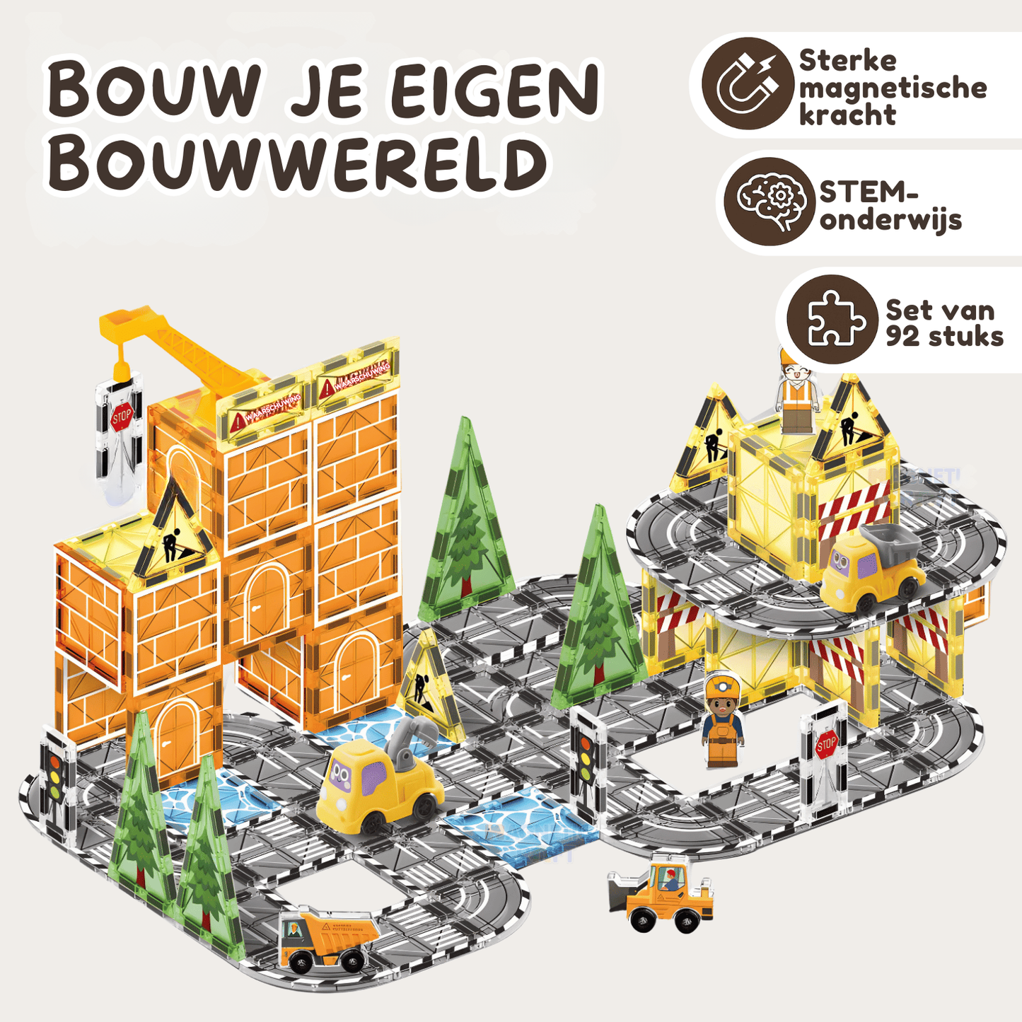 Bouwwereld magnetische tegels
