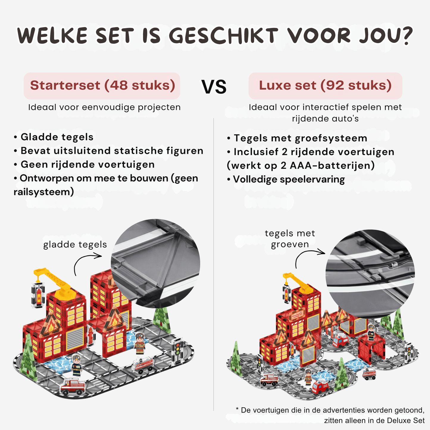Magnetische tegels met brandweermotief