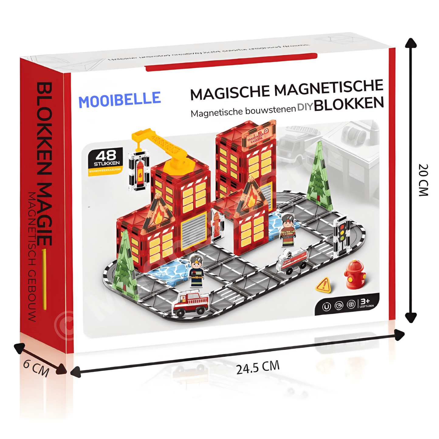 Magnetische tegels met brandweermotief