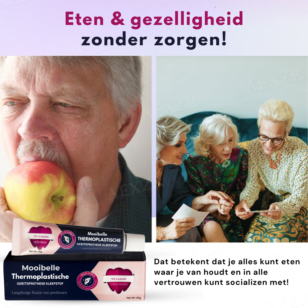 Mooibelle Thermoplastische kleefstof voor kunstgebitten