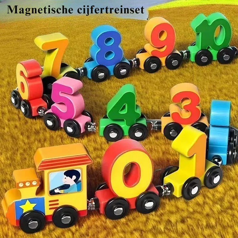 Magnetische cijfertreinset