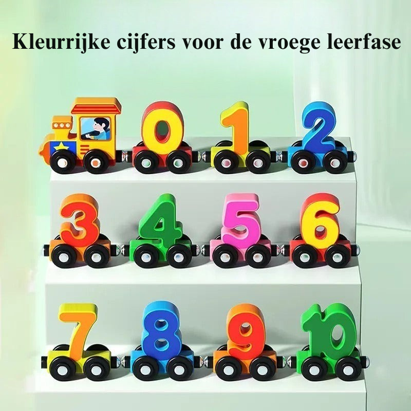 Magnetische cijfertreinset
