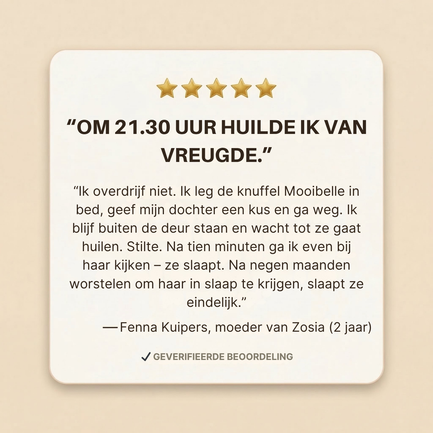 Mooibelle - Ademende knuffel