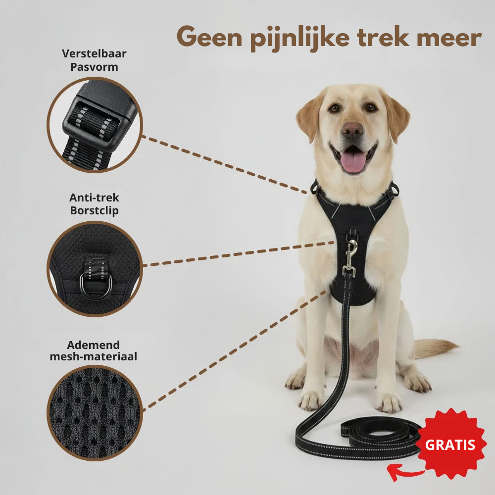Mooibelle Anti-trek-harnas