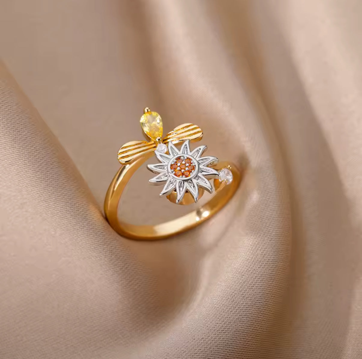 Anti-stressring Zonnebloem