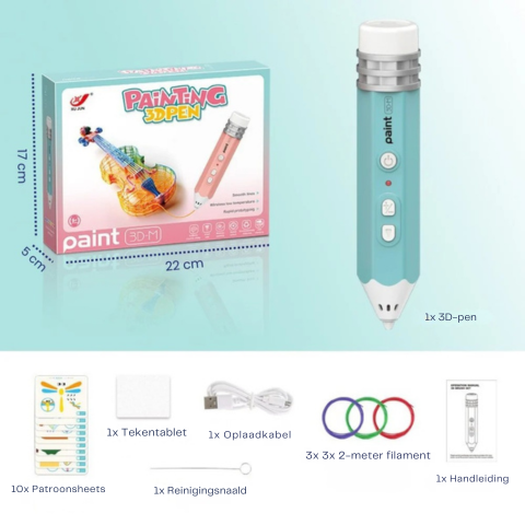 3D Pen - draadloze 3D-pen