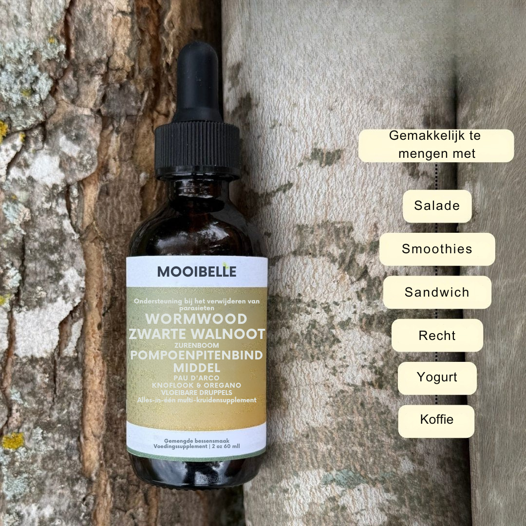 Mooibelle-Zwarte walnoot-alsem parasietenreiniger