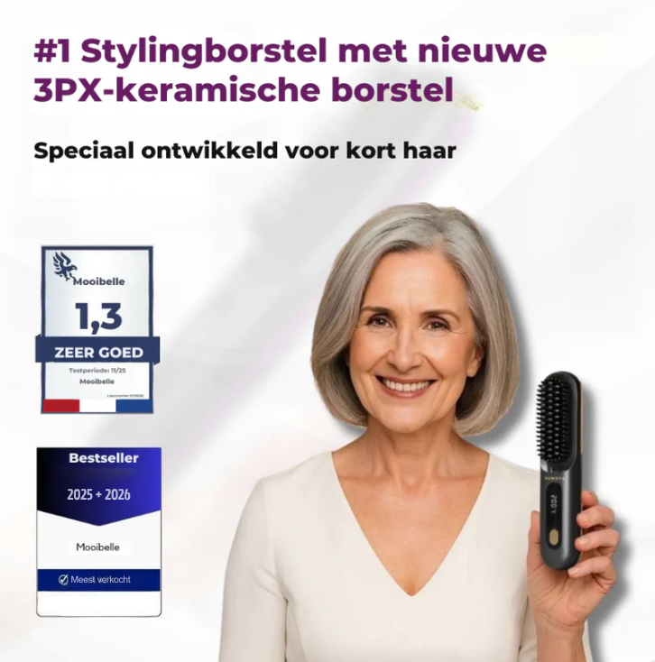 Mooibelle- Stylingborstel voor kort haar