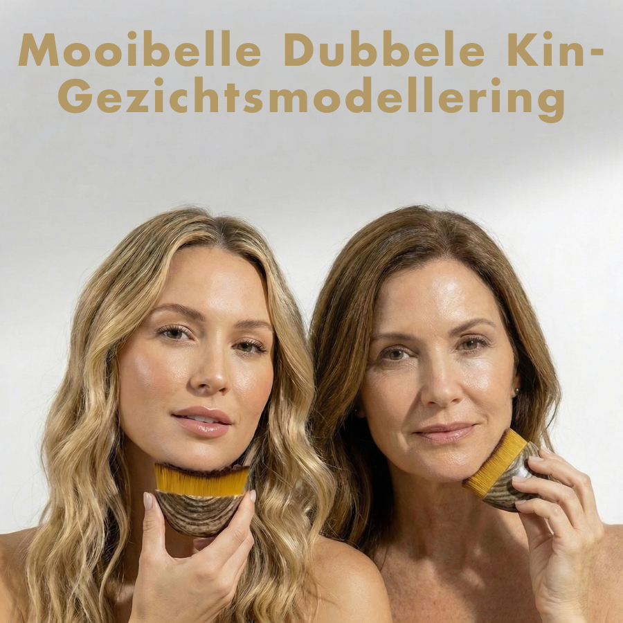 Gezichtsborstel voor het modelleren van de dubbele kin