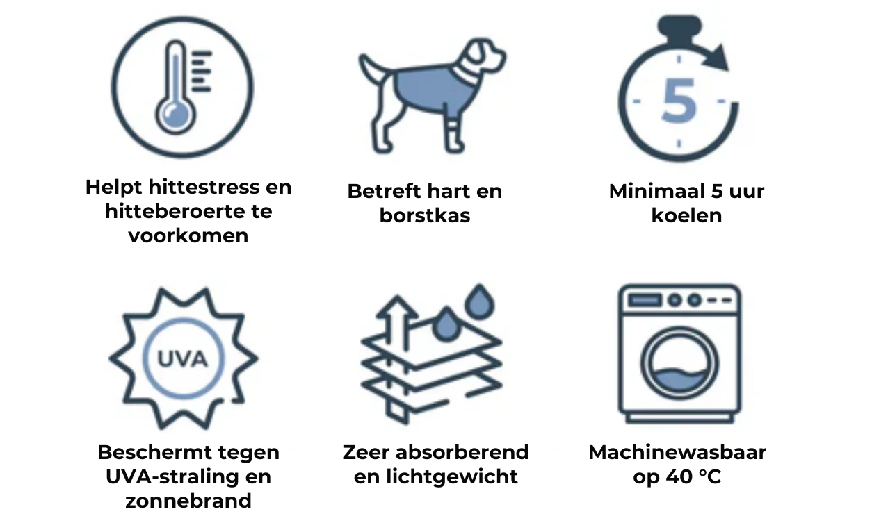 Luxe verkoelende jas voor honden
