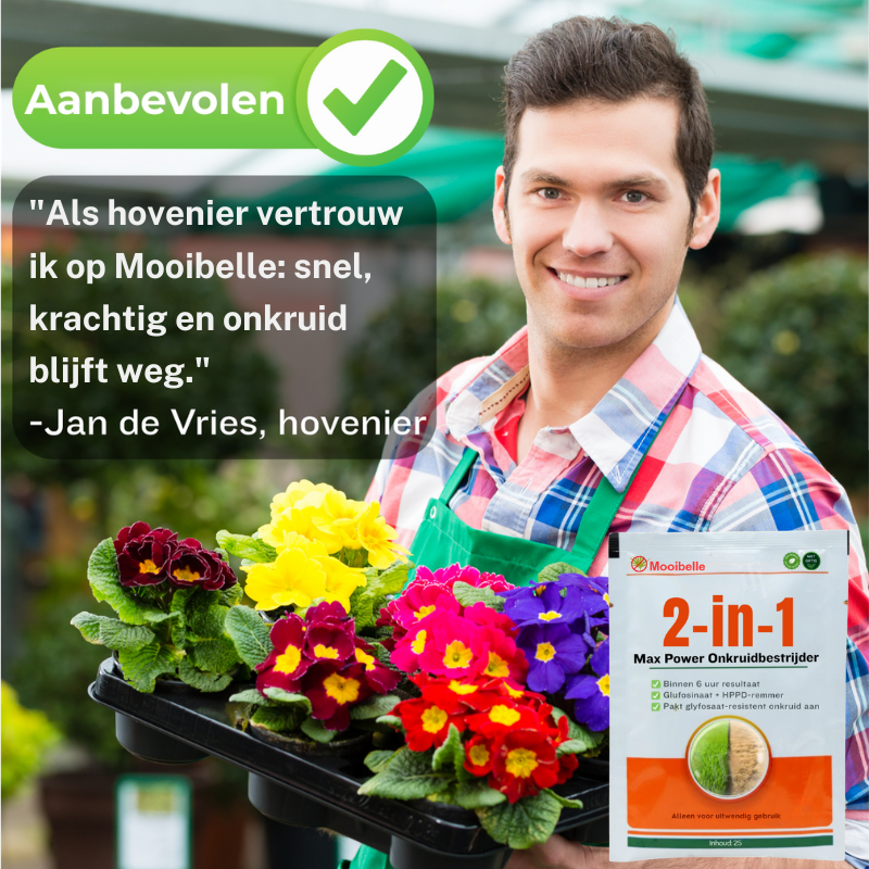 Mooibelle 2-in-1 Max Power Onkruidbestrijder | Ziet onkruid al binnen 6 uur afsterven!