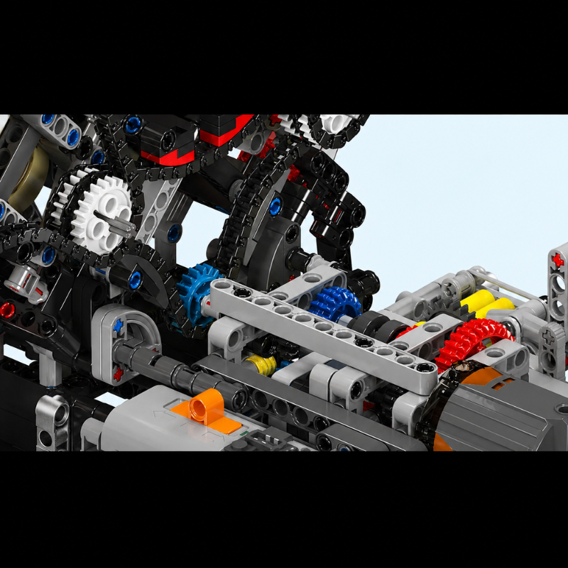 Mooibelle 10130 F488 Bouwset met gemotoriseerde V8-motor | 2.718 stenen