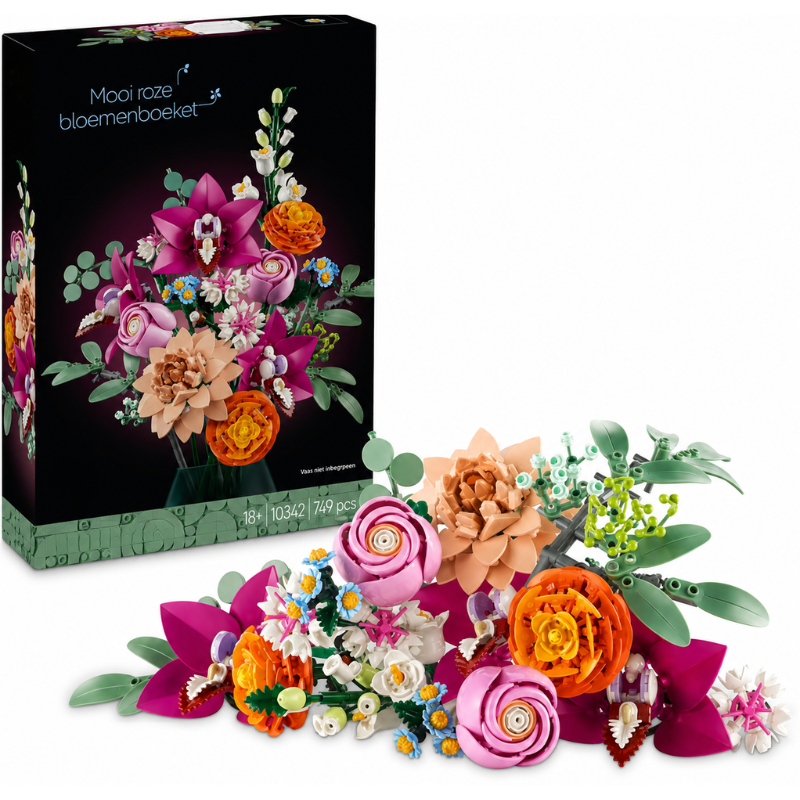 Mooibelle Roze boeket - Bloemen Decoratie - 10342