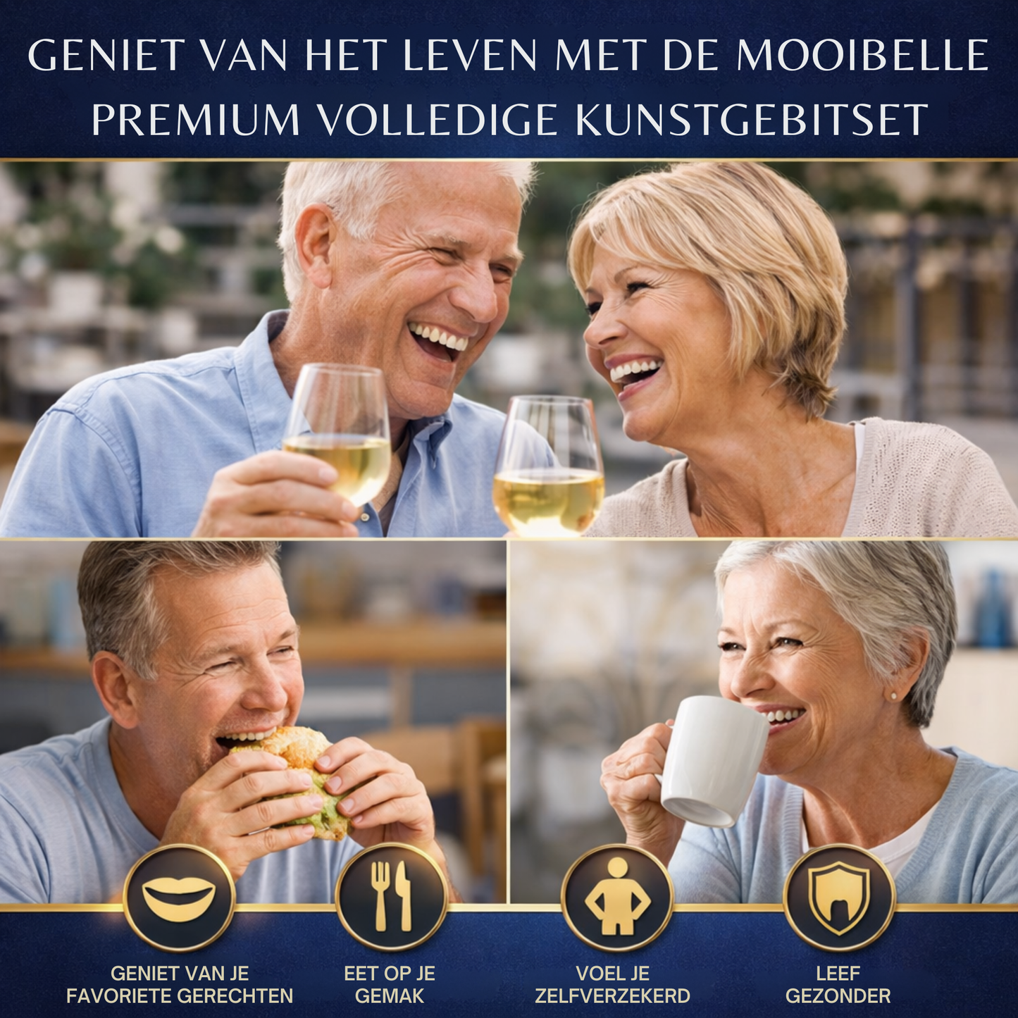 Premium volledige kunstgebitset