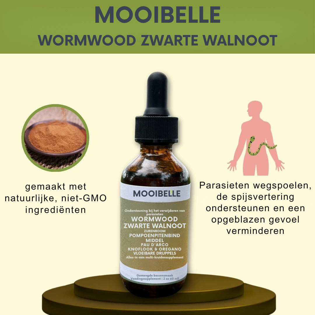 Mooibelle-Zwarte walnoot-alsem parasietenreiniger