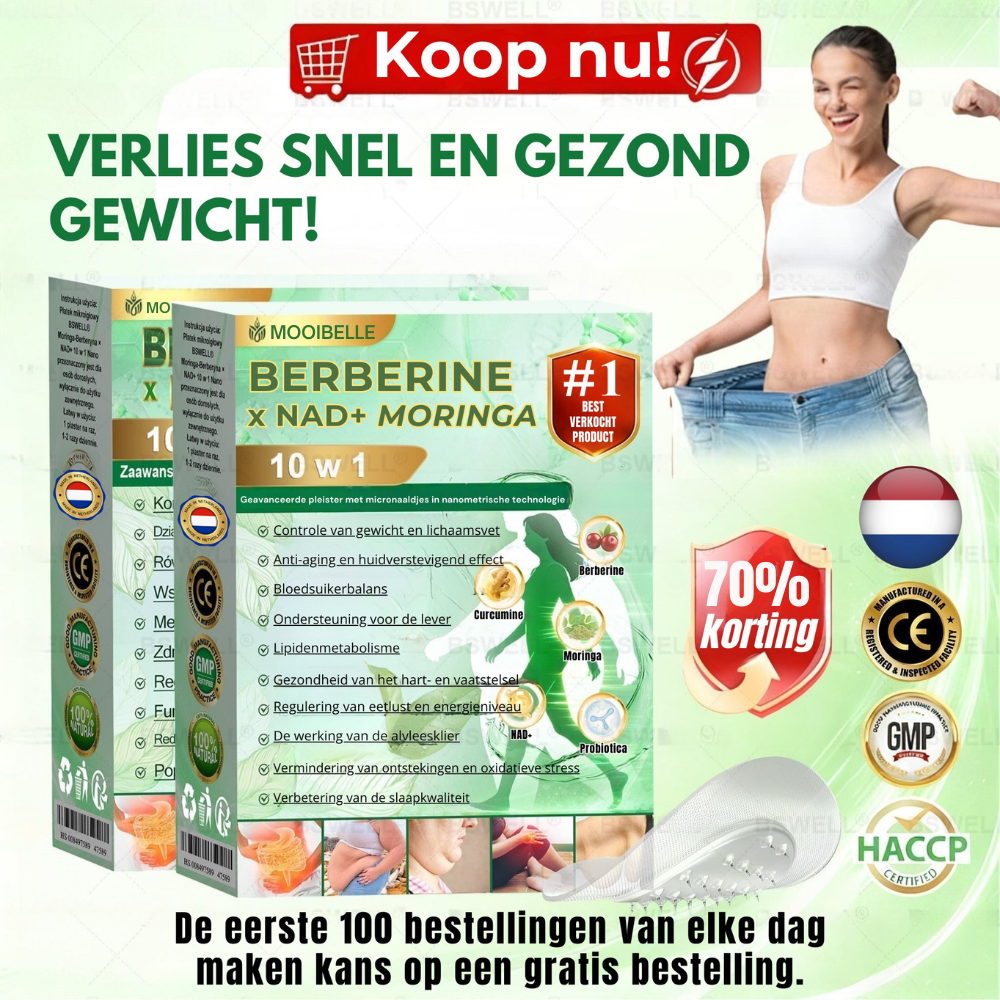 Mooibelle Nano Micronaald Pleister – 28 Dagen Metabolisme Support