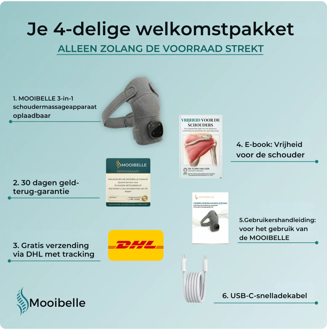 Mooibelle 3-in-1 schoudermassageapparaat