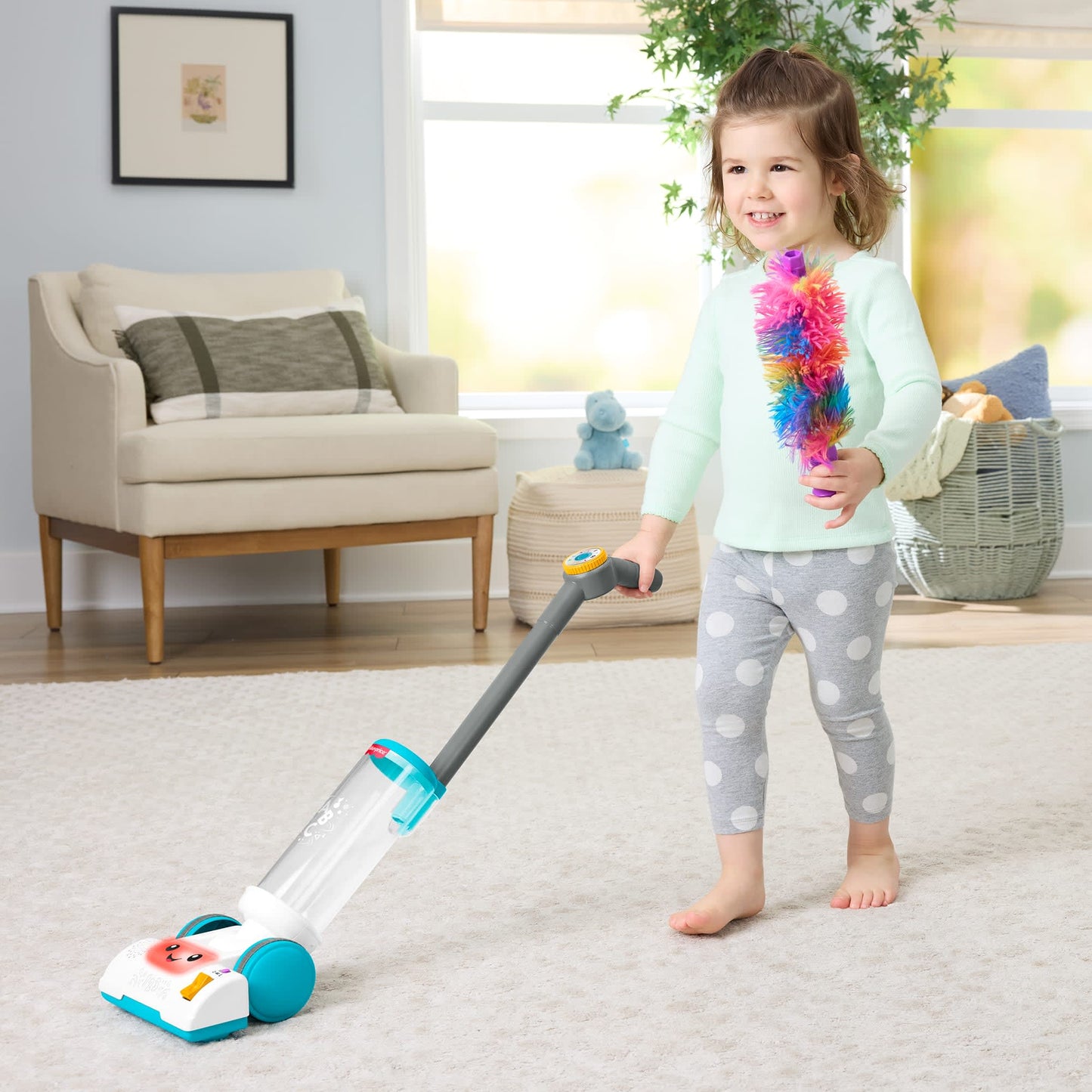 Mooibelle - Lachen & Leren 2-in-1-stofzuiger