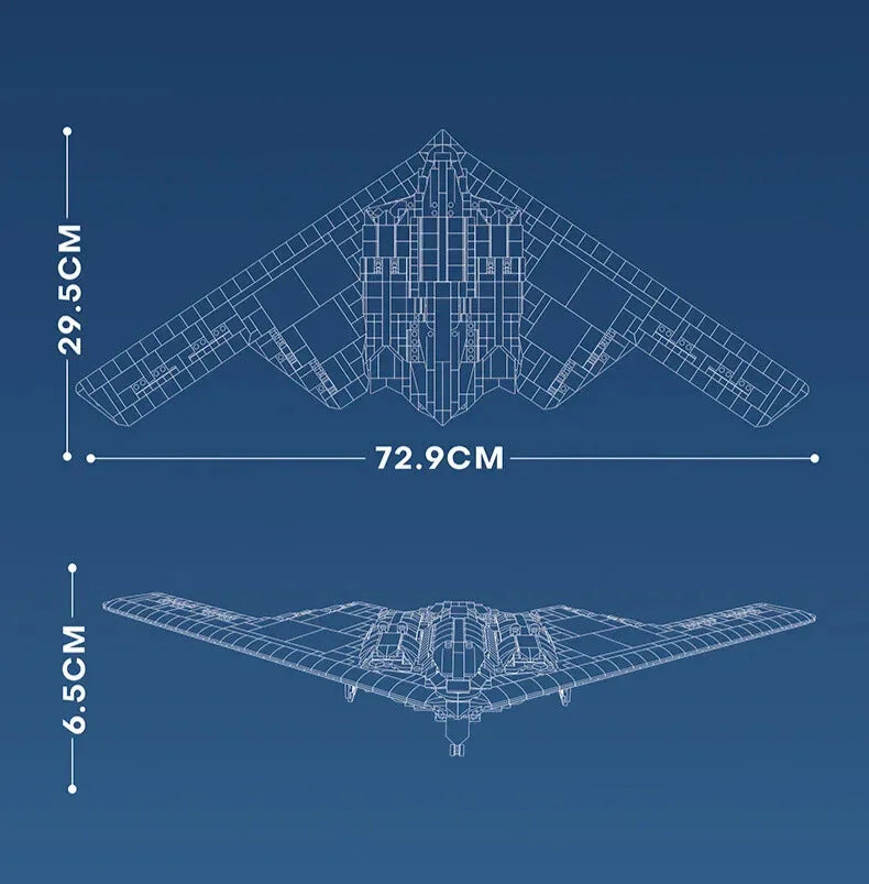 B2-stealthbommenwerper – 2063 stenen