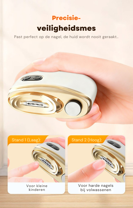 2-in-1 nagelknipper en elektrische nagelvijl by Mooibelle