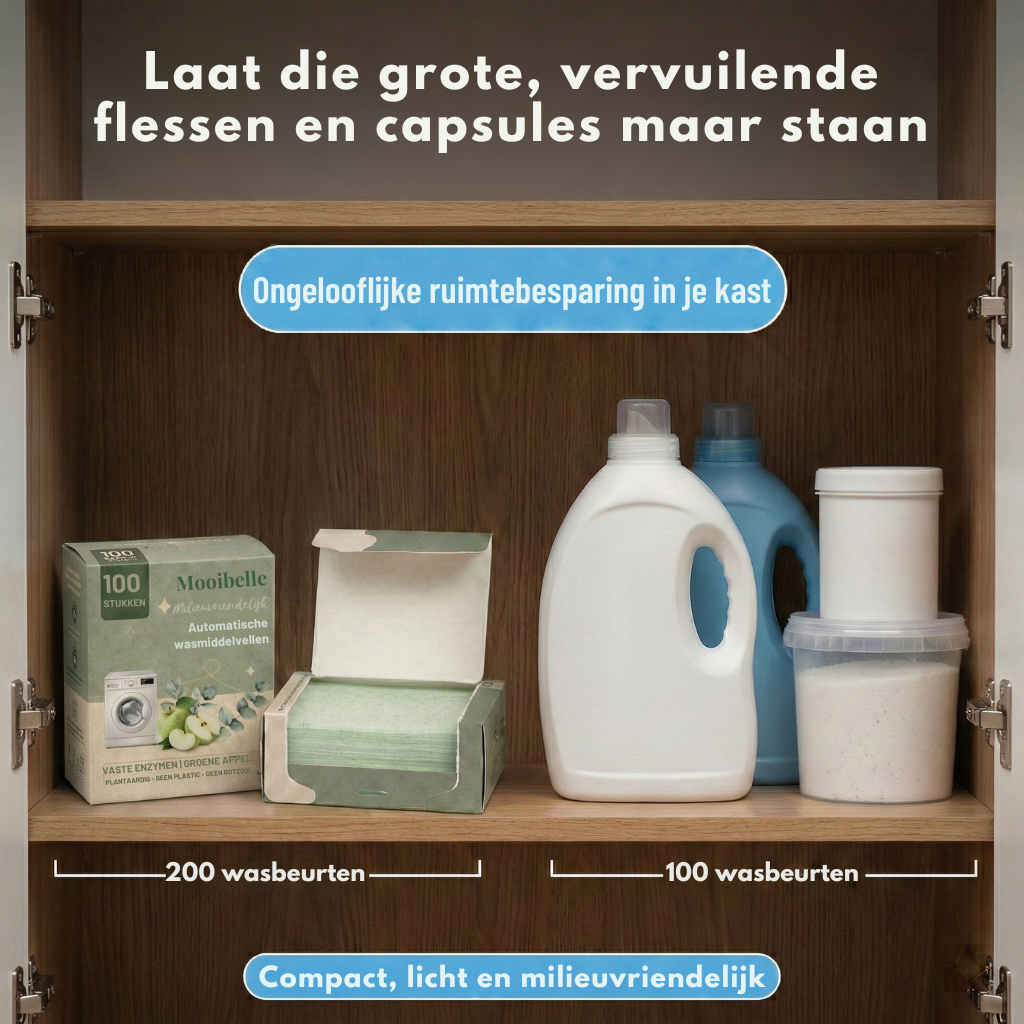 Mooibelle | Wasmiddelvellen voor de wasmachine