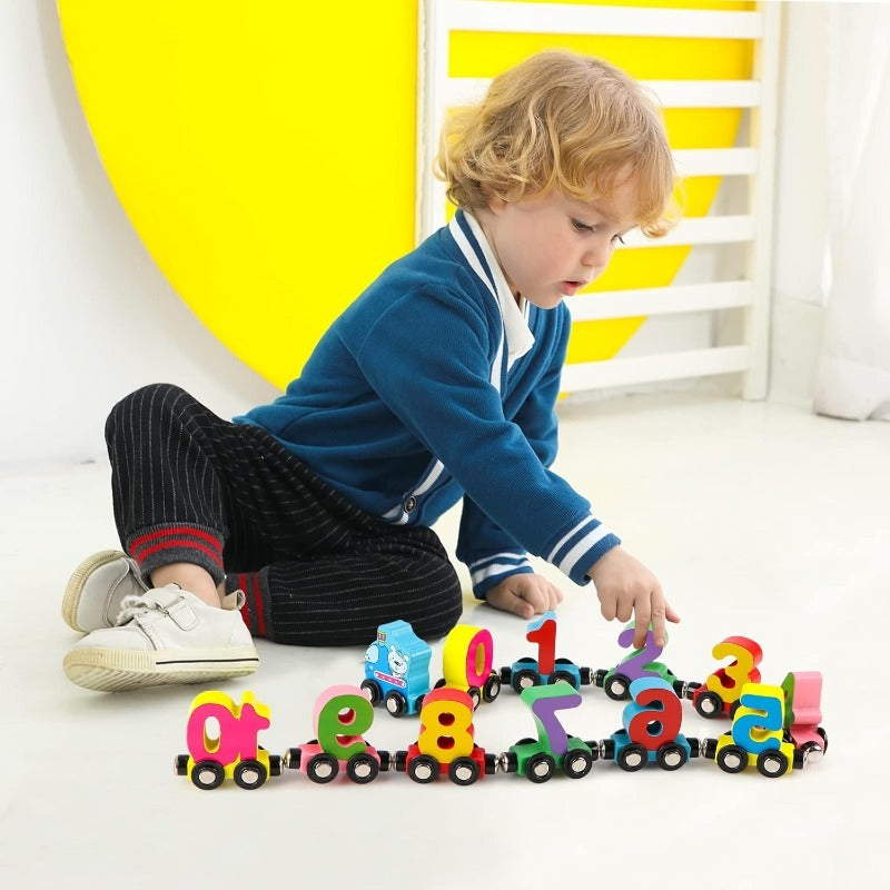 Magnetische cijfertreinset