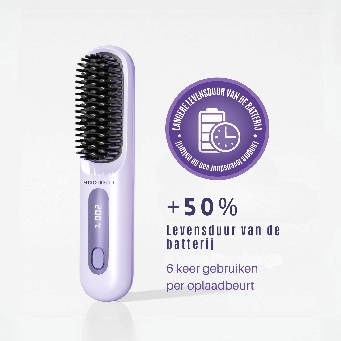 [NIEUW] Mooibelle draagbare stijltangborstel - GoBrush PRO Jubileumeditie