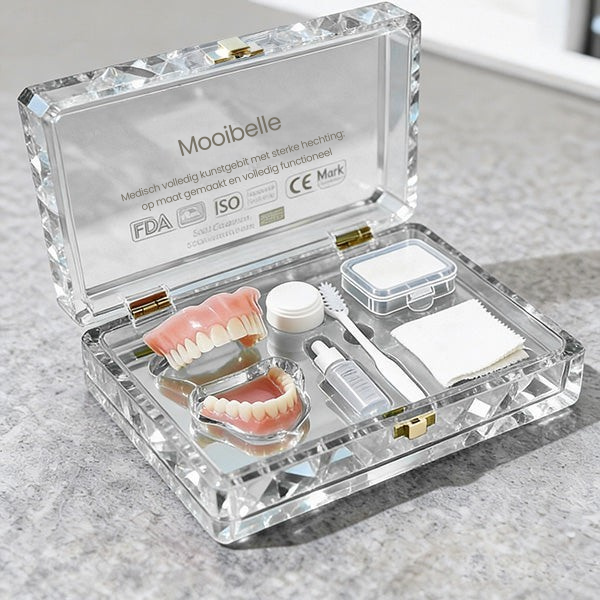 Mooibelle Medical Volledig kunstgebit met sterke hechting: op maat gemaakt, volledig functioneel kunstgebit