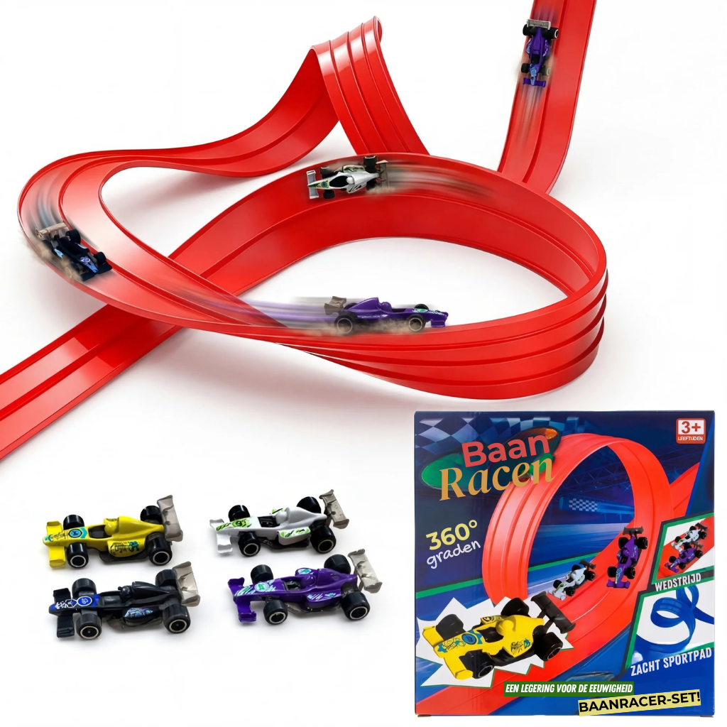 Flex 360°-racebaan met auto’s